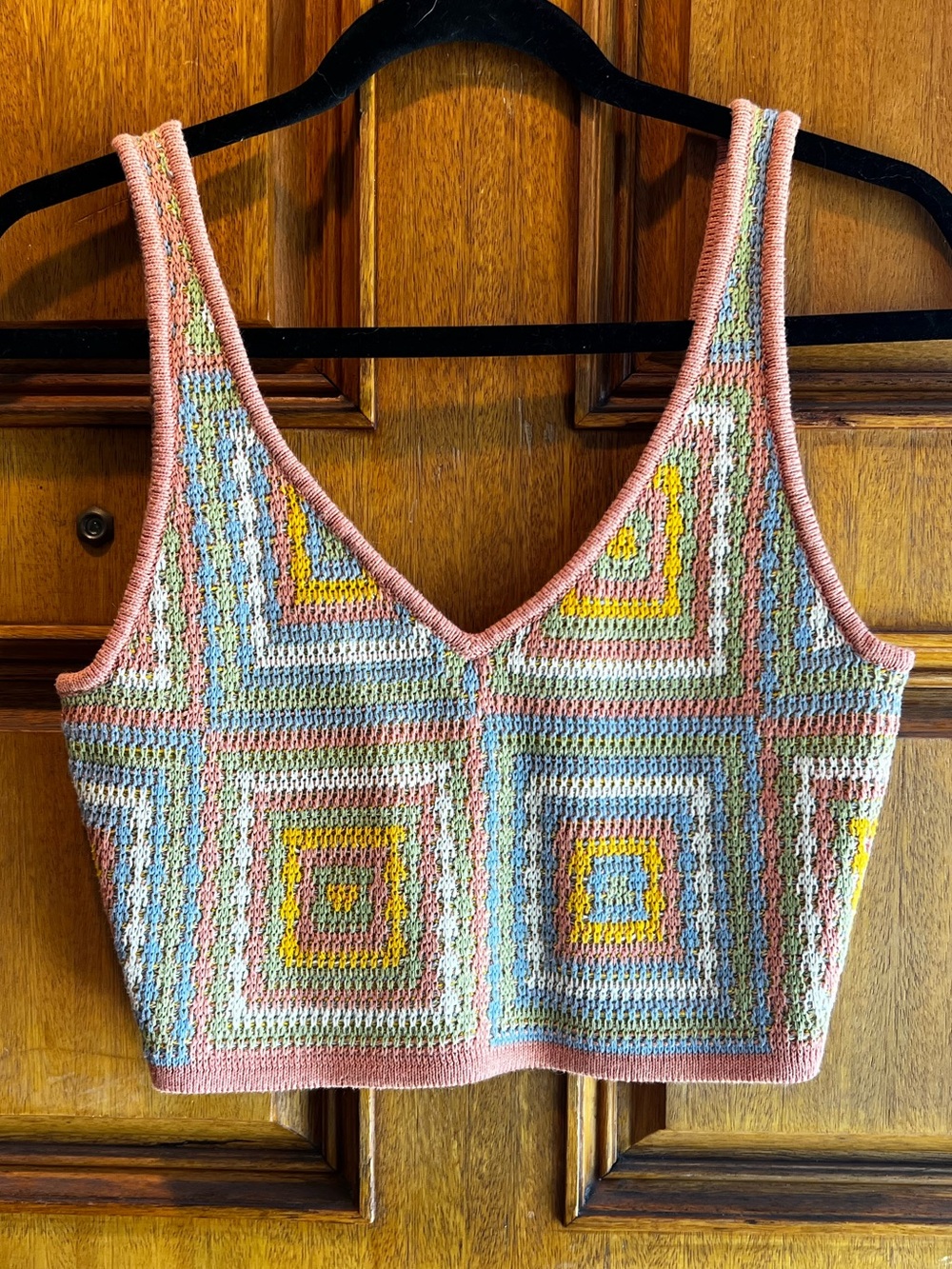 RVCA | Shadow Box Sweater Top | Guava